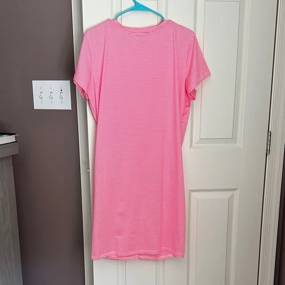 NWOT Vineyard Vines Pink and White Striped Dress - Picture 3 of 3